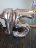 Folie ballon roze XL 15 jaar, Ophalen, Zo goed als nieuw, Versiering, Verjaardag