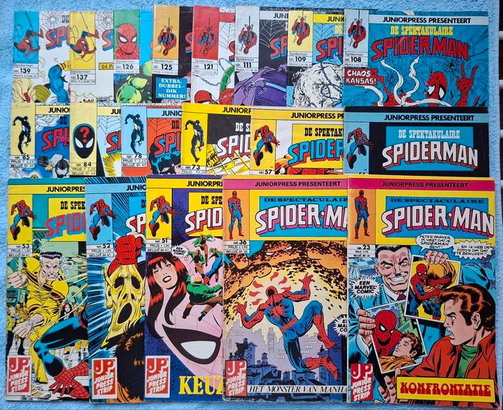 SPECTACULAIRE SPIDER-MAN. JUNIOR PRESS. 1 EURO PER STUK., Boeken, Strips | Comics, Gelezen, Meerdere comics, Europa, Ophalen of Verzenden