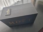 Moet in geschenk kistje met 2 champagne glazen, Ophalen of Verzenden, Zo goed als nieuw, Frankrijk, Champagne