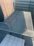 Tuintafel weer en wind voor een prikkie, Ophalen, Gebruikt, Rechthoekig, Hout