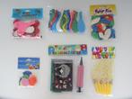 Veel ballonnen, ballonclips, opblaaspompje en feesttoeters, Ophalen of Verzenden, Nieuw, Versiering, Overige