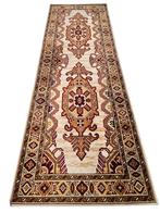 Vintage Perzisch wol vloerkleed Kazak loper runner 83x244cm, Persian Perzisch vintage oosters hype, Gebruikt, 200 cm of meer, Rechthoekig