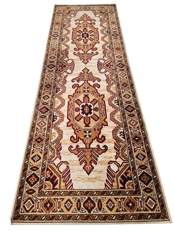 Vintage Perzisch wol vloerkleed Kazak loper runner 83x244cm, Huis en Inrichting, Stoffering | Tapijten en Kleden, Gebruikt, 50 tot 100 cm