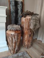 Stoere robuuste vazen teakhout, Ophalen of Verzenden, Nieuw