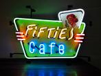 FIFTIES CAFE neon lamp div. neonverlichting fifties sixties, Verzamelen, Merken en Reclamevoorwerpen, Ophalen, Zo goed als nieuw