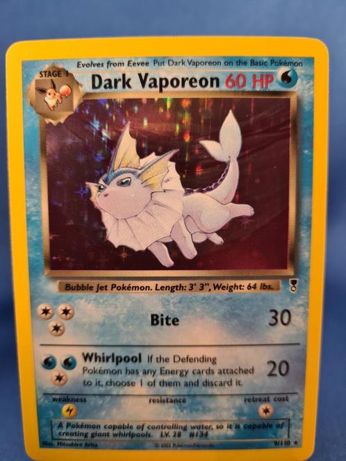 Dark Vaporeon 9/110 - Legendary Collection, Hobby en Vrije tijd, Verzamelkaartspellen | Pokémon, Gebruikt, Verzenden