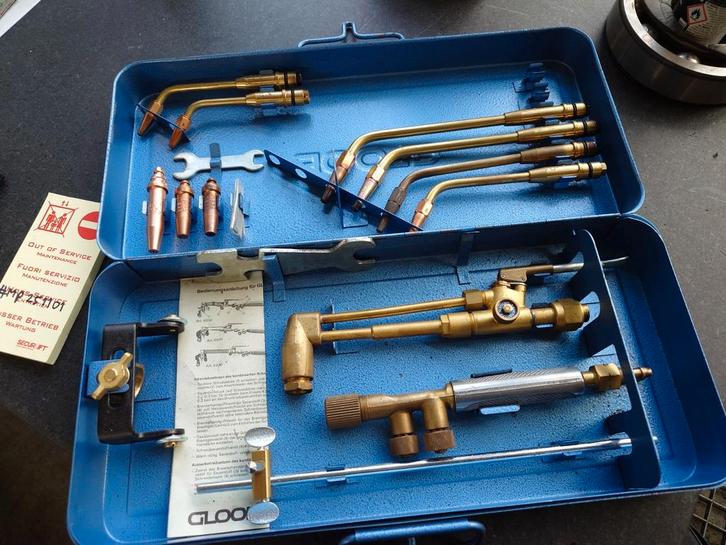 Las /snijkist Autogeen Gloor Ideal met 6 lasvoorstukken, Doe-het-zelf en Verbouw, Gereedschap | Lasapparaten, Zo goed als nieuw