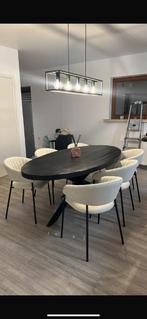 Eettafel en stoelen, Ophalen, Eikenhout, 200 cm of meer, 50 tot 100 cm