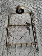 Messing kapstok met schemerlamp, Huis en Inrichting, Wandkapstok, Ophalen of Verzenden, Zo goed als nieuw, Minder dan 100 cm