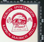 Sticker: Europa Sportregion - Kaprun - Saalbach - Zell am Se, Verzenden, Zo goed als nieuw, Bedrijf of Vereniging