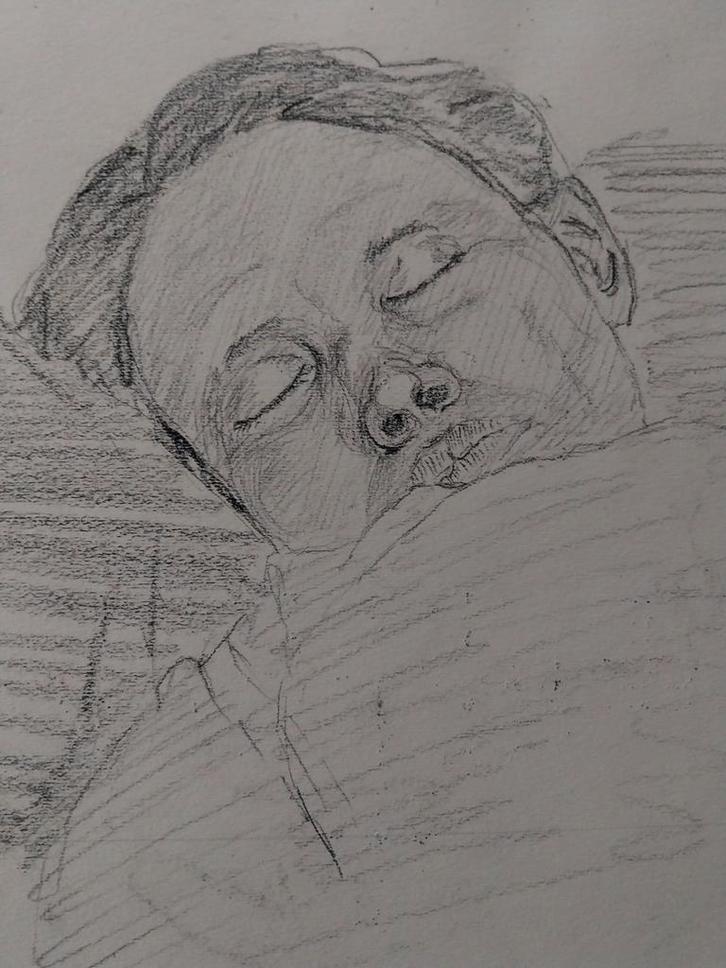 Sally Lorh orginele tekening 1905-1950., Antiek en Kunst, Kunst | Tekeningen en Foto's, Ophalen of Verzenden