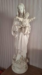 Groot Mariabeeld met Jezuskind 84cm, Antiek en Kunst, Ophalen