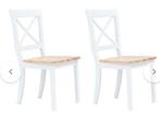 Vidaxl Eetkamerstoelen NIEUW, Twee, Wit, Nieuw, Ophalen of Verzenden