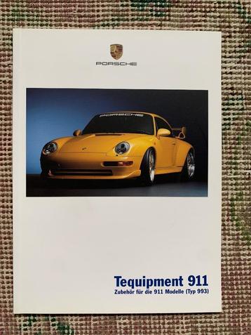 Brochure Porsche 911 993 Tequipment 2001 Nieuw!