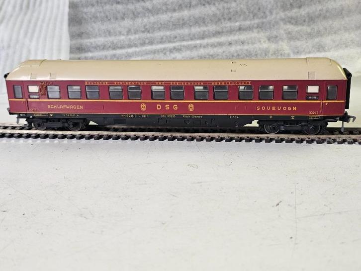 Modeltrein Ho wagon, fleischmann DSG rijtuig, Hobby en Vrije tijd, Modeltreinen | H0, Gebruikt, Wagon, Gelijkstroom, Overige merken