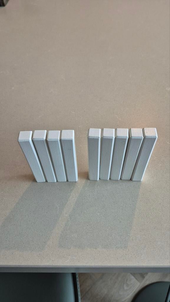 9x Hoekstuk tbv MDF plint 12x90, verkeerswit RAL9016, nieuw, Ophalen of Verzenden, Nieuw, Mdf