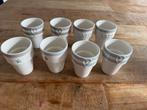 8x Mok Bastion Collection Zo Goed Als Nieuw, Porselein of Keramiek, Schaal, Rond, Ophalen of Verzenden