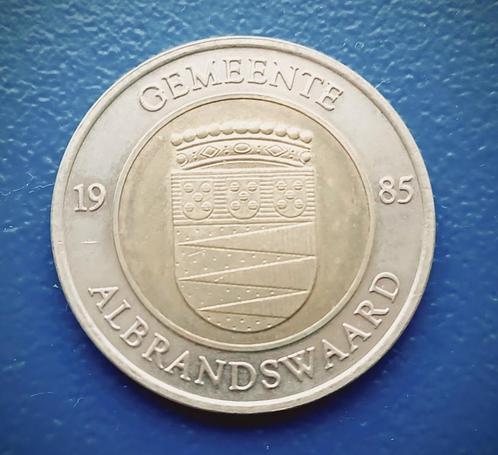 Penning Gemeente Albrandswaard Slot Valckesteijn - 1996, Postzegels en Munten, Penningen en Medailles, Overige materialen, Nederland