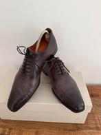 ZGAN - Santoni leren schoenen - maat 41, Overige kleuren, Ophalen of Verzenden, Zo goed als nieuw, Veterschoenen