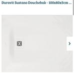 Duravit Sustano Douchebak 100x80 mat wit NIEUW, Doe-het-zelf en Verbouw, Sanitair, Ophalen, Nieuw, Steen, Douche