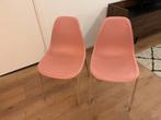 Roze plastic stoelen (2 stuks), Ophalen, Kunststof, Gebruikt, Twee