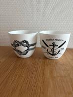 Riviera maison waxine houders (maritiem), Ophalen of Verzenden, Zo goed als nieuw, Overige materialen, Minder dan 25 cm