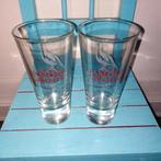 The Famous Grouse Scotch whisky longdrink glazen rood/wit 2x, Ophalen, Zo goed als nieuw, Overige typen