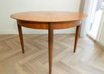 Lübke mid century ronde uitschuifbare eettafel, Huis en Inrichting, Tafels | Eettafels, Gebruikt, 100 tot 150 cm, Vijf personen of meer