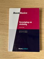 Boom Basics Vereniging en stichting - 4e druk, Ophalen of Verzenden, Gamma, Nieuw, Niet van toepassing