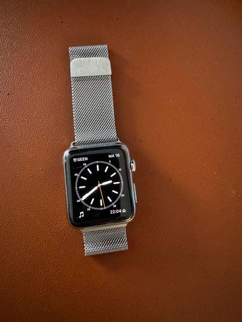 Apple Watch Series 1 42mm RVS, Sieraden, Tassen en Uiterlijk, Smartwatches, Gebruikt, iOS, Zilver, Ophalen of Verzenden