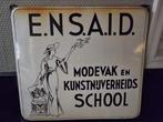 Emaille bord E.N.S.A.I.D., Antiek en Kunst, Antiek | Emaille, Ophalen of Verzenden