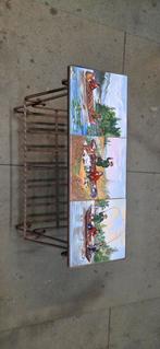 Vintage krantenbak Currier & Ives jacht taferelen, Ophalen, Minder dan 55 cm, Gebruikt, Metaal of Aluminium