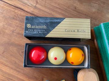 Biljart Balls: Belgian Super Aramith. + Benodigdheden beschikbaar voor biedingen