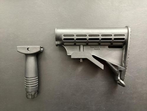 Steambow stinger tactical AR-6 picatinny front grip & kolf, Sport en Fitness, Handboogschieten, Zo goed als nieuw, Recurveboog