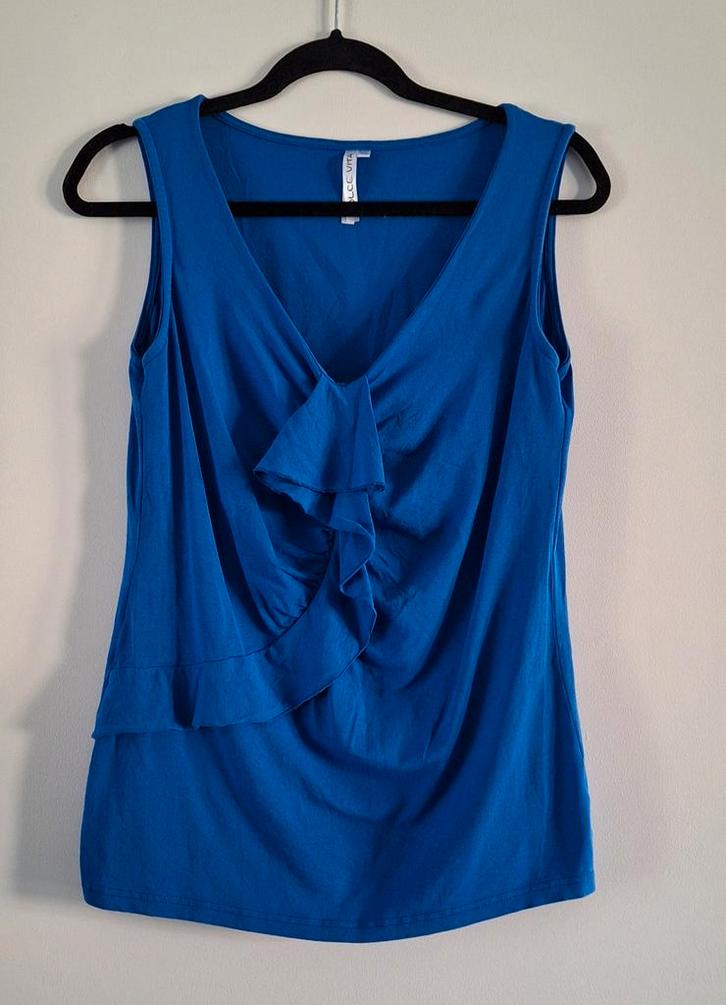 Dolce Vita Top Maat 40 - Netjes!, Kleding | Dames, Tops, Zo goed als nieuw, Maat 38/40 (M), Blauw, Zonder mouw, Ophalen of Verzenden