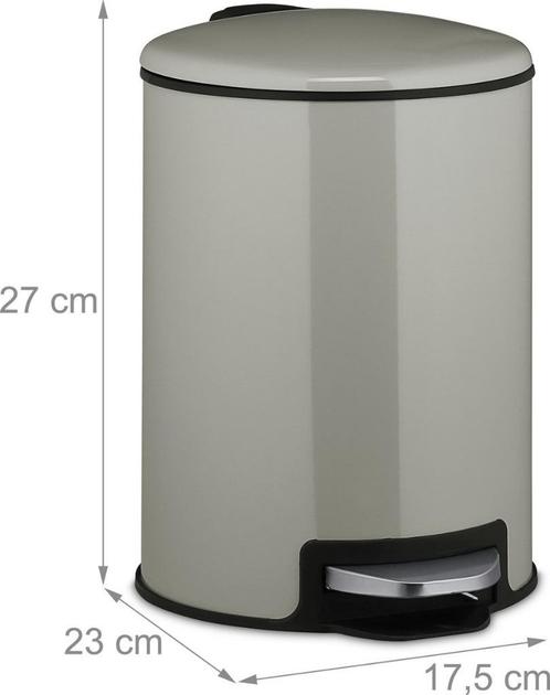 Prullenbak, Huis en Inrichting, Woonaccessoires | Prullenbakken, Zo goed als nieuw, Metaal, Minder dan 50 cm, minder dan 10 liter