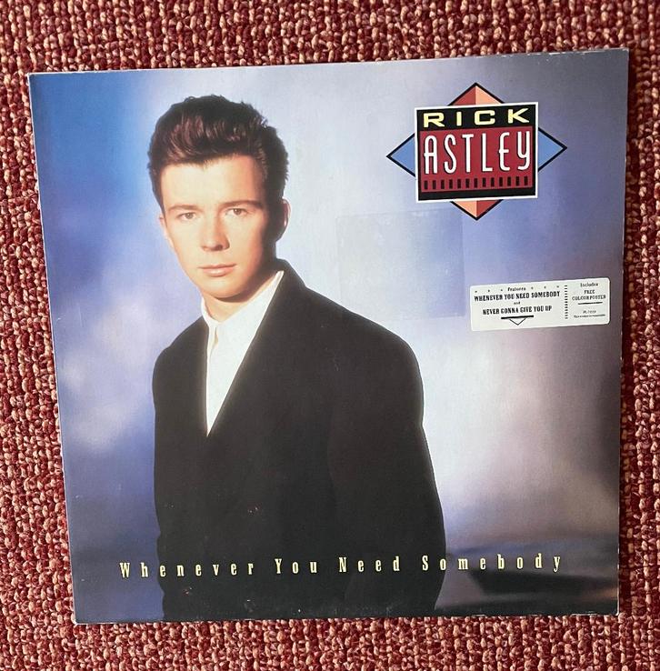Rick Astley - Whenever You Need Somebody, Cd's en Dvd's, Vinyl | Pop, Zo goed als nieuw, 1980 tot 2000, 12 inch, Ophalen of Verzenden