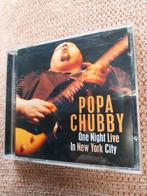 Popa Chubby One night live in New York City blues cd, Ophalen of Verzenden, 1980 tot heden, Zo goed als nieuw, Jazz