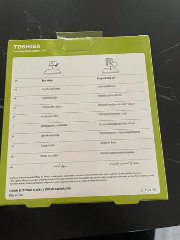 Toshiba 1TB nieuw in gesealde doos beschikbaar voor biedingen