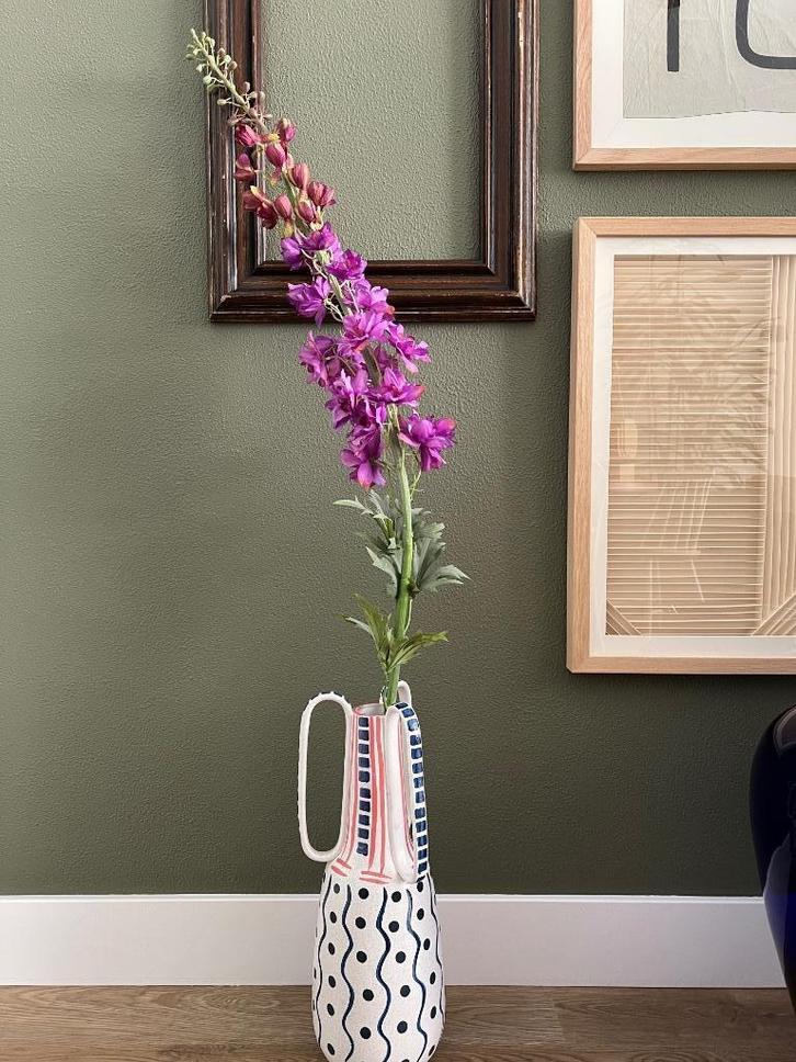 Coco Maison Delphinium XL paars H130 cm kunstbloem decoratie, Huis en Inrichting, Woonaccessoires | Kunstplanten en Kunstbloemen