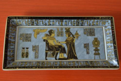 Retro vintage porseleinen schaal - Fathi Mahmoud - Egypte, Huis en Inrichting, Keuken | Servies, Zo goed als nieuw, Schaal of Schalen