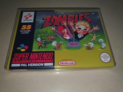 Zombies (Zombies ate my neighbours) SNES Game Case, Spelcomputers en Games, Games | Nintendo Super NES, Zo goed als nieuw, Verzenden