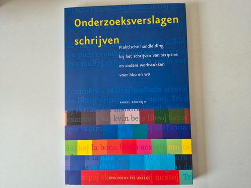 Karel Soudijn - Onderzoeksverslagen schrijven, Boeken, Wetenschap, Zo goed als nieuw, Ophalen of Verzenden