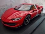 Ferrari 296 GTB 2023 Schaal 1:18 Spec.prijs!, Auto, Burago, Burago, Nieuw