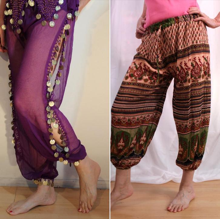 1001 nacht harembroek katoen chiffon XS S M L XL dame heren, Kleding | Dames, Broeken en Pantalons, Nieuw, Maat 38/40 (M), Zwart