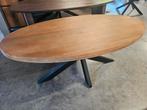 Ovale eettafel mangohout 180 cm, Huis en Inrichting, Ophalen, ., 50 tot 100 cm, .