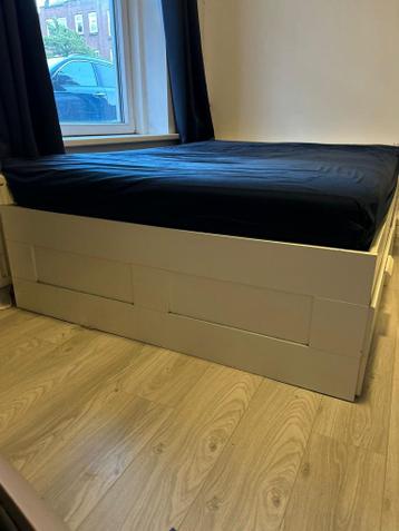 IKEA Bed 140 x 200 cm incl. 4 opberglades - afbeelding 1