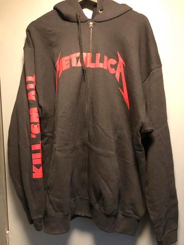 Metallica zip hoodie kill em all zwart /rood XXL beschikbaar voor biedingen