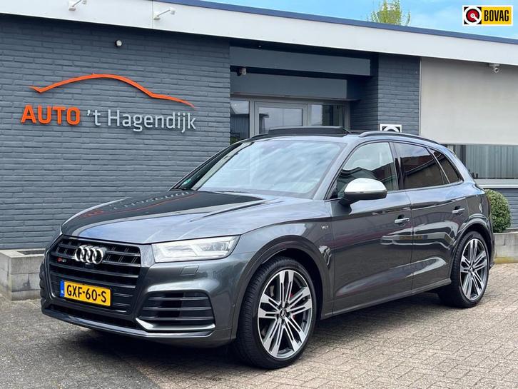 Audi SQ5 3.0 TFSI quattro pano leder carbon B&O 1EIG, Auto's, Audi, Bedrijf, Te koop, SQ5, 360° camera, 4x4, ABS, Achteruitrijcamera