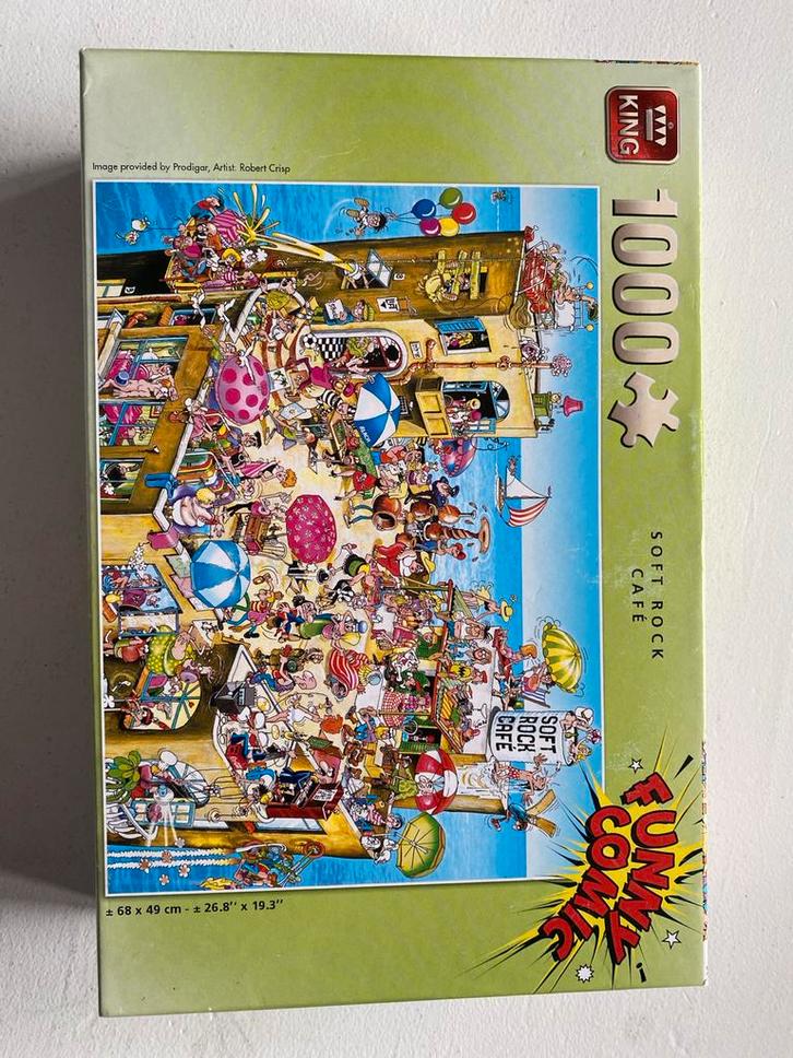 Puzzel King 1000 stukjes - Funny Comic, Hobby en Vrije tijd, Denksport en Puzzels, Zo goed als nieuw, Legpuzzel, 500 t/m 1500 stukjes